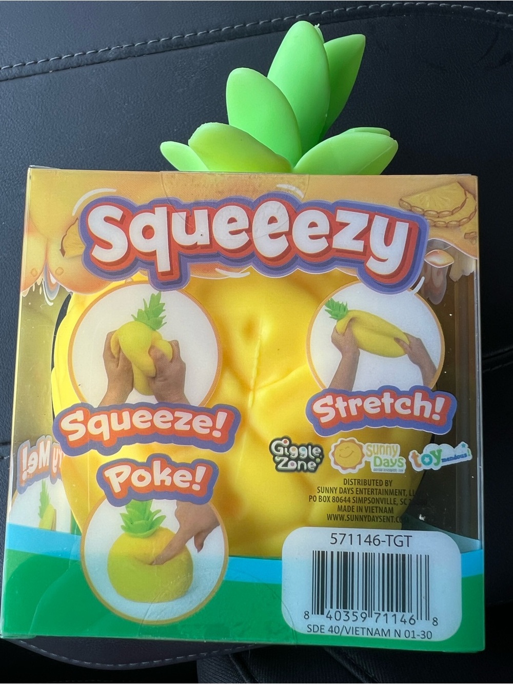 Squeeezy Pineapple Squishy Toy - viral pineapple squishy toy - Picture 2 of 2